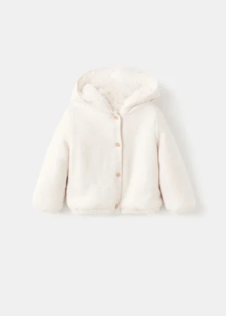 Pletený svetr s fleecovou podšívkou