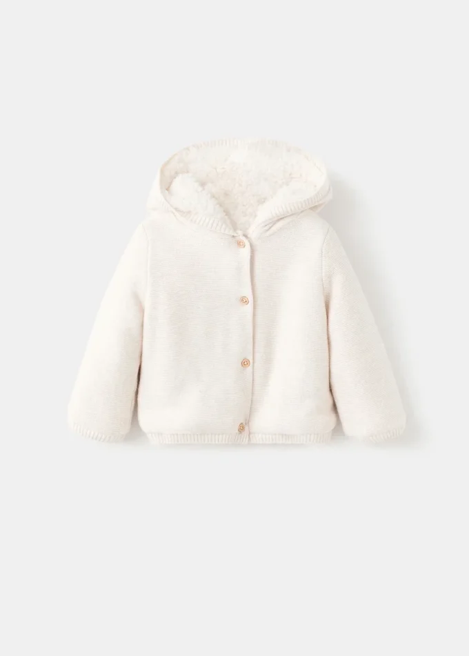 Pletený svetr s fleecovou podšívkou Pletený svetr s fleecovou podšívkou