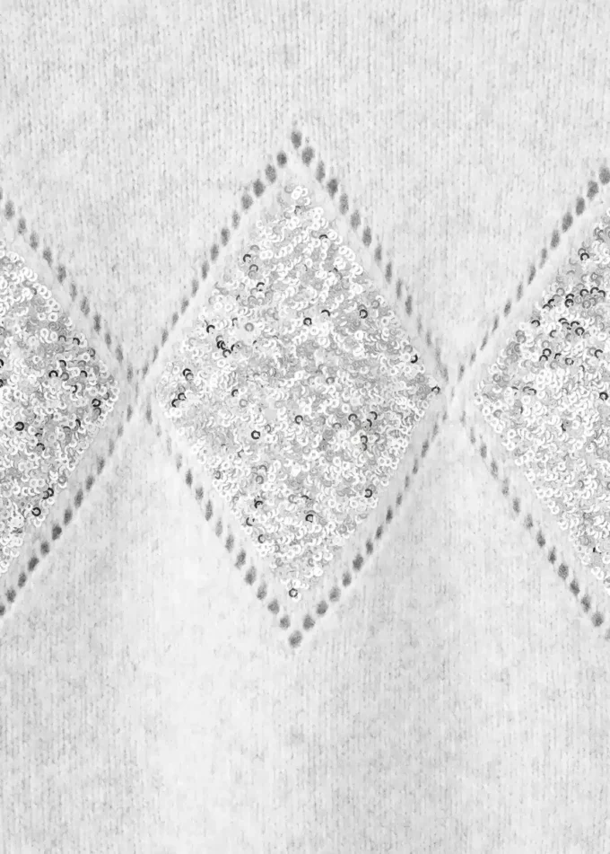 Pletený svetr s flitry Pletený svetr s flitry