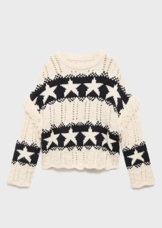 Pletený svetr s hvězdami
