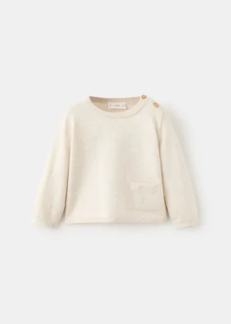 Pletený svetr s kapsami