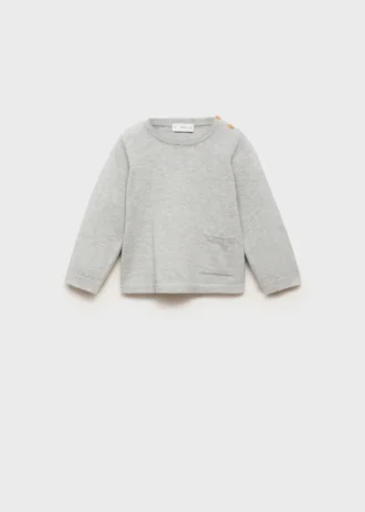 Pletený svetr s kapsami