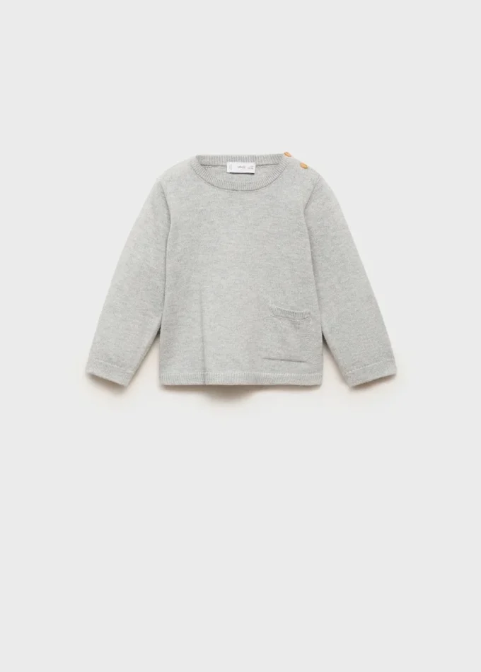 Pletený svetr s kapsami Pletený svetr s kapsami