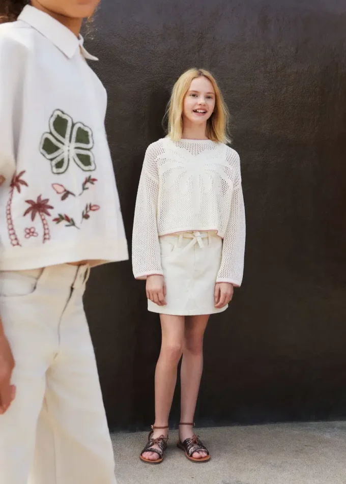 Džínová sukně s mašlí Džínová sukně s mašlí