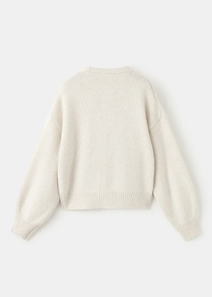 Pletený svetr s lesklými detaily Pletený svetr s lesklými detaily