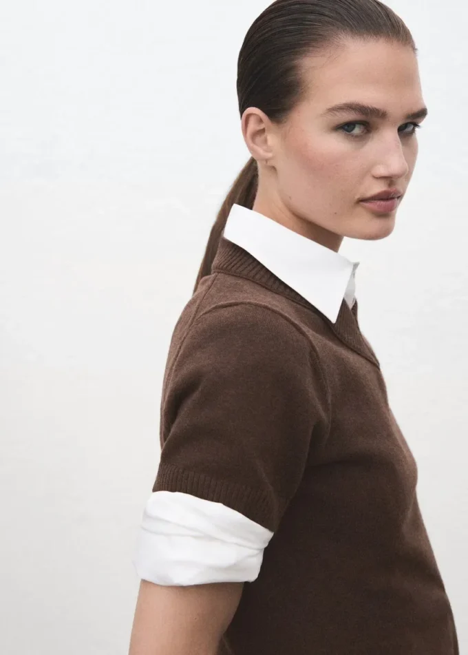 Pletený svetr s výstřihem do V Pletený svetr s výstřihem do V