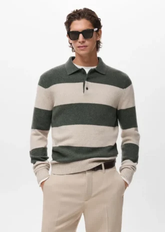 Pletený svetr z vlněné směsi