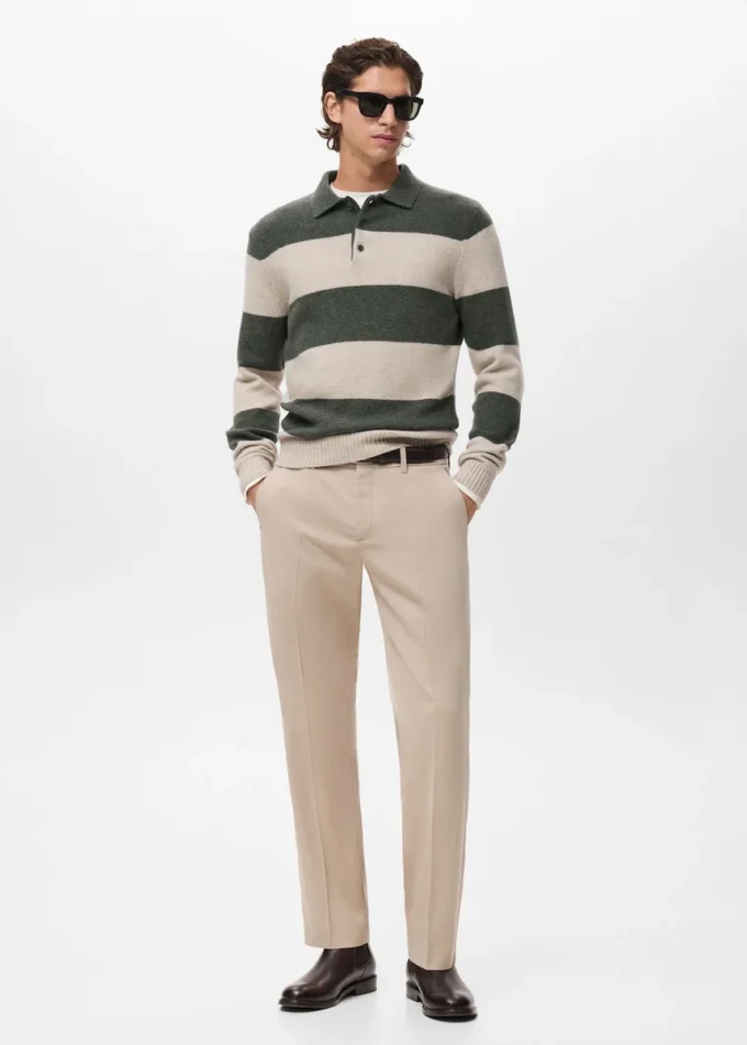 Pletený svetr z vlněné směsi Pletený svetr z vlněné směsi