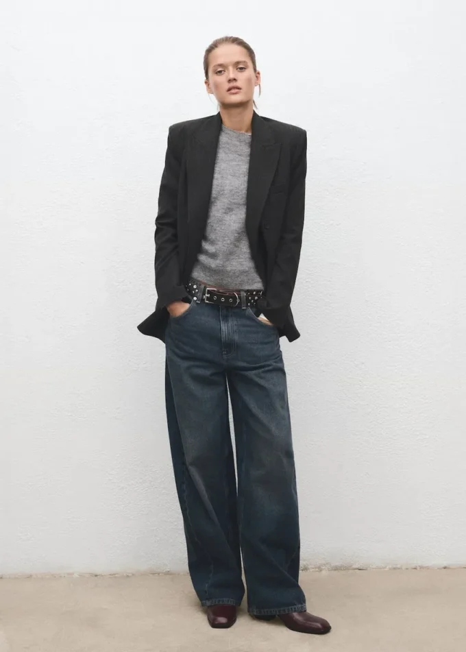 Pletený svetr ze směsi vlny