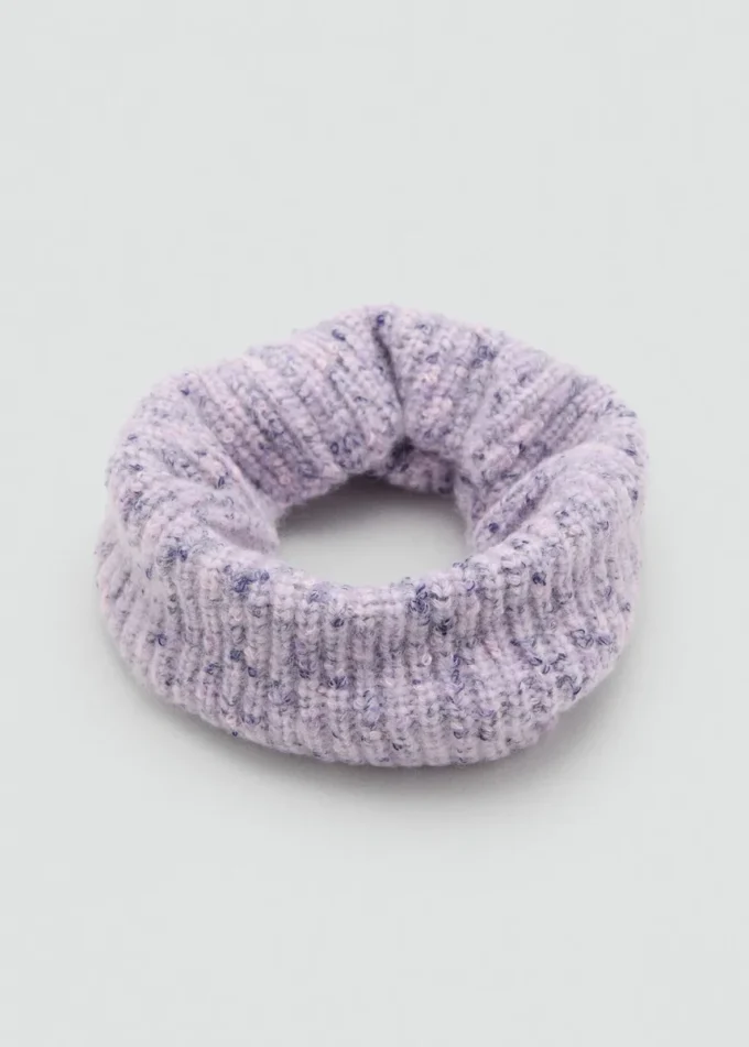 Pletený šátek s fleky Pletený šátek s fleky