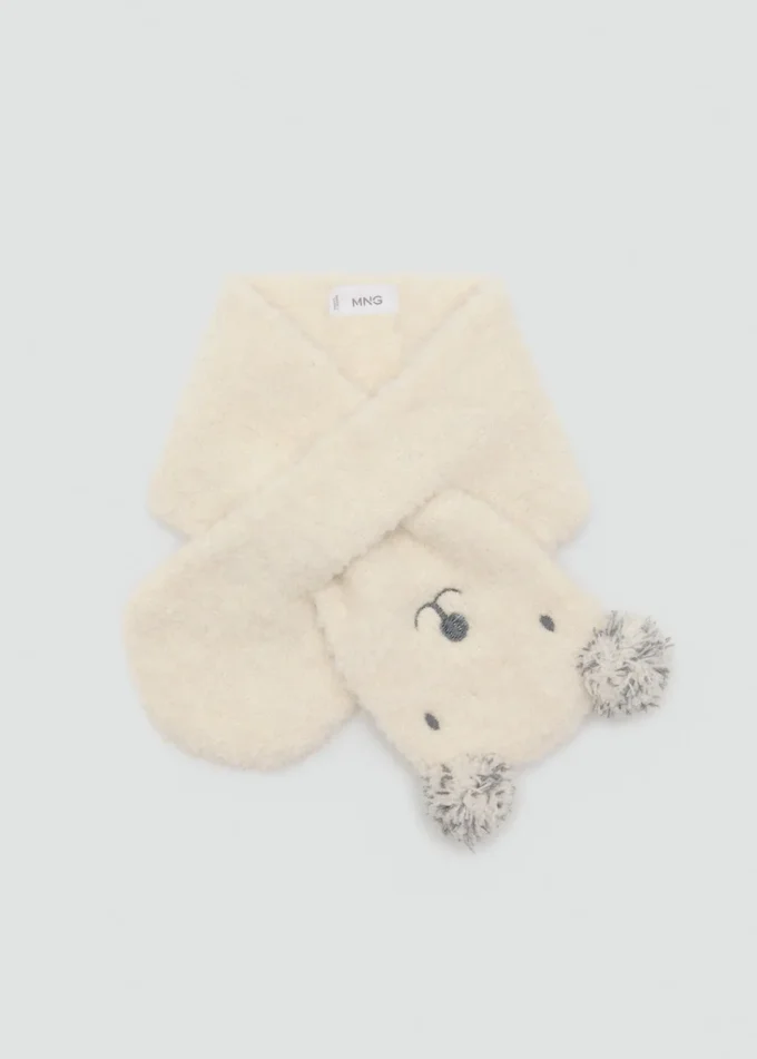 Pletený šátek s medvídky Pletený šátek s medvídky