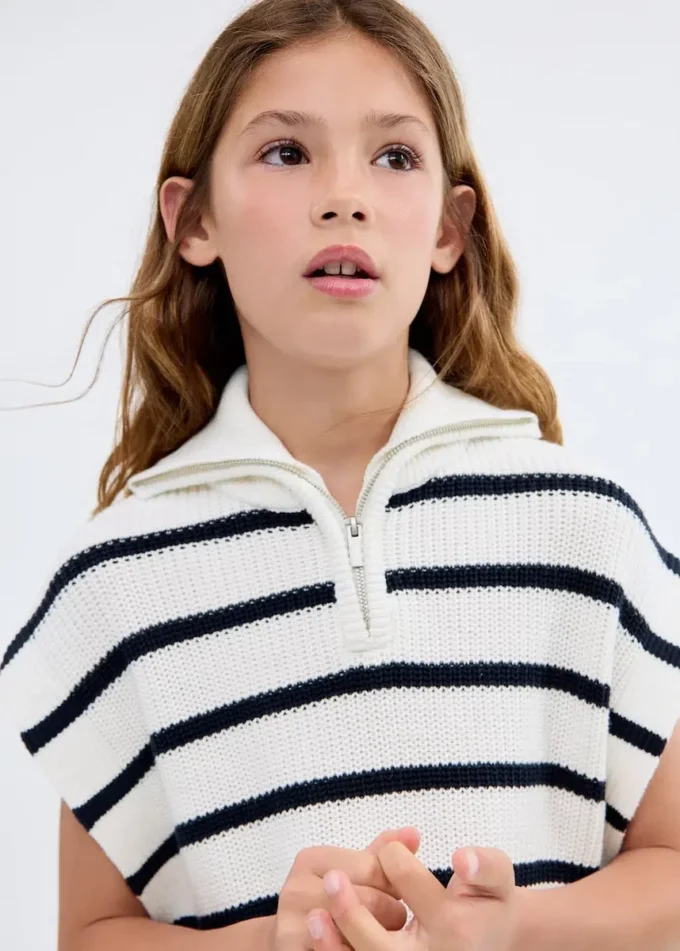 Pletená vesta s límcem Perkins Pletená vesta s límcem Perkins