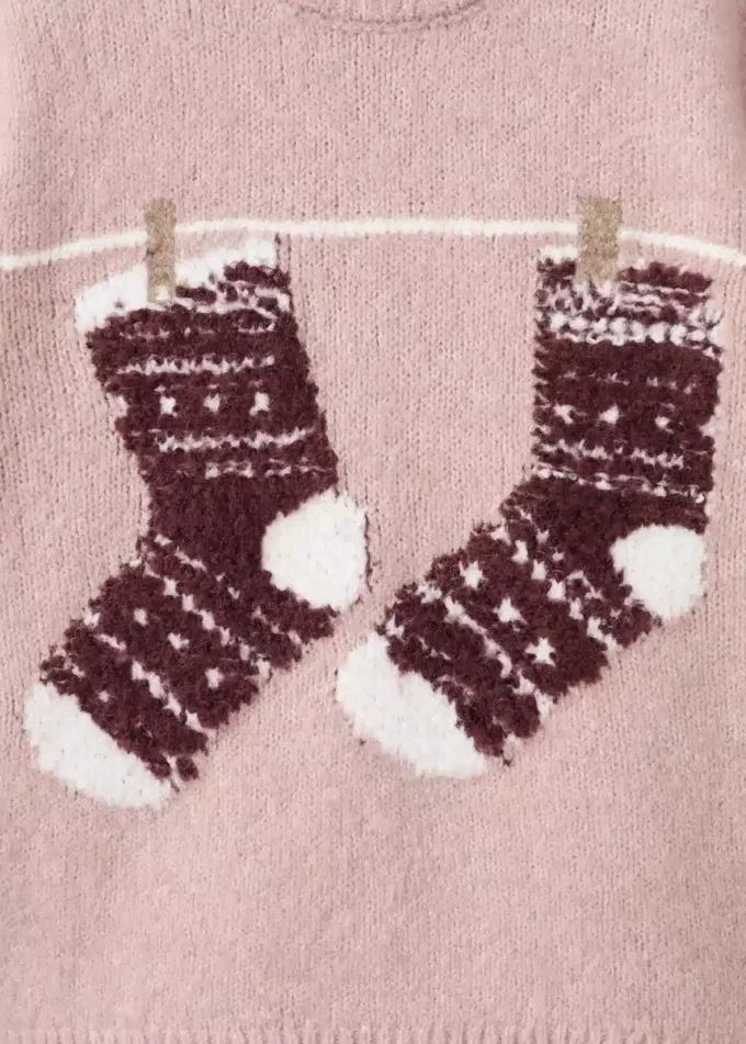 Pletený vyšívaný svetr Pletený vyšívaný svetr