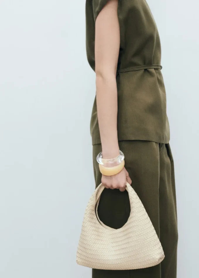 Plisované kalhoty ze směsi lnu Plisované kalhoty ze směsi lnu