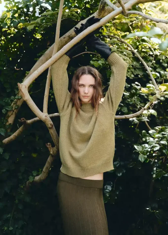 Plisovaná pletená sukně Plisovaná pletená sukně