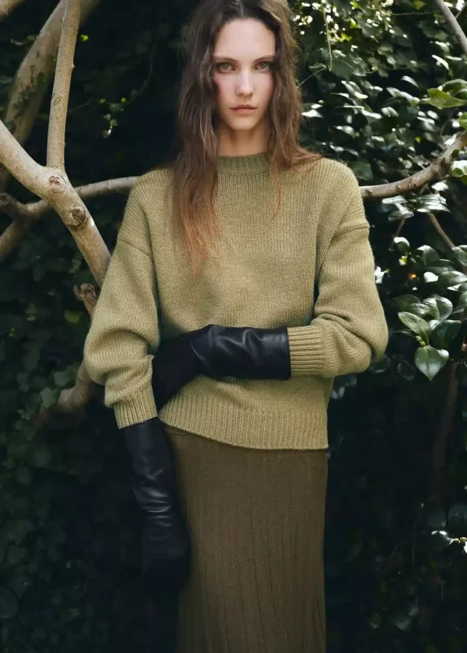 Plisovaná pletená sukně Plisovaná pletená sukně