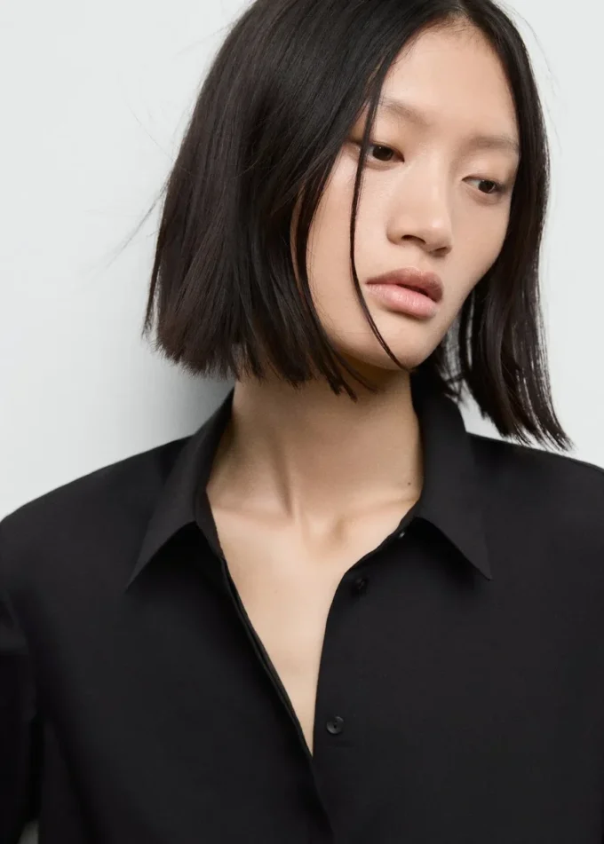 Pohyblivá halenka s dlouhými rukávy Pohyblivá halenka s dlouhými rukávy