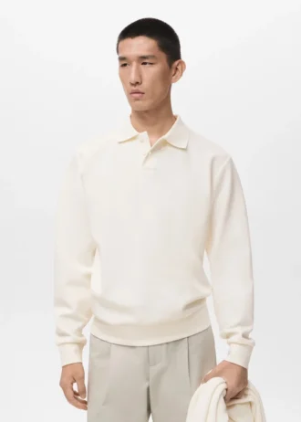 Polo mikina s pravidelným střihem