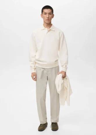 Polo mikina s pravidelným střihem