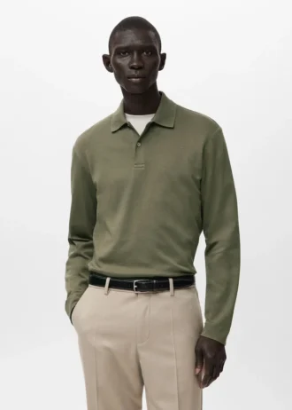 Polo svetr s pravidelným střihem