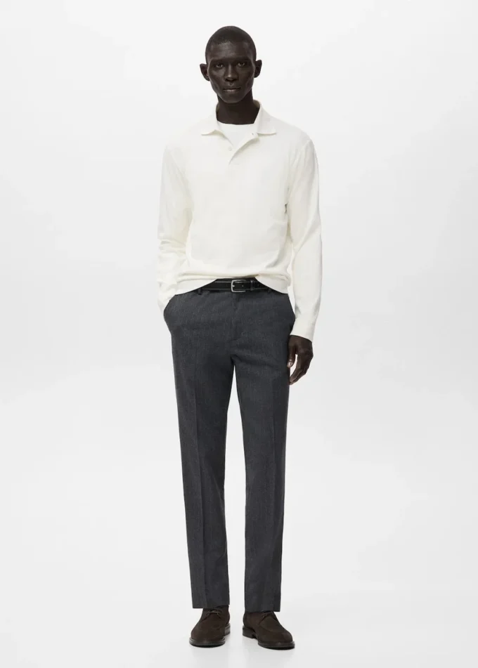 Polo svetr s pravidelným střihem Polo svetr s pravidelným střihem