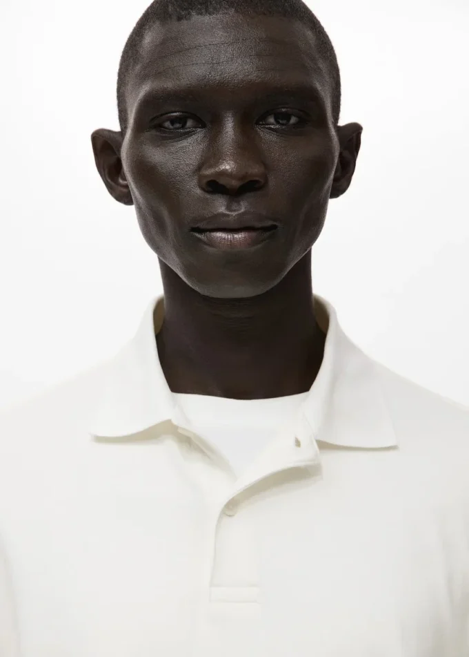 Polo svetr s pravidelným střihem Polo svetr s pravidelným střihem