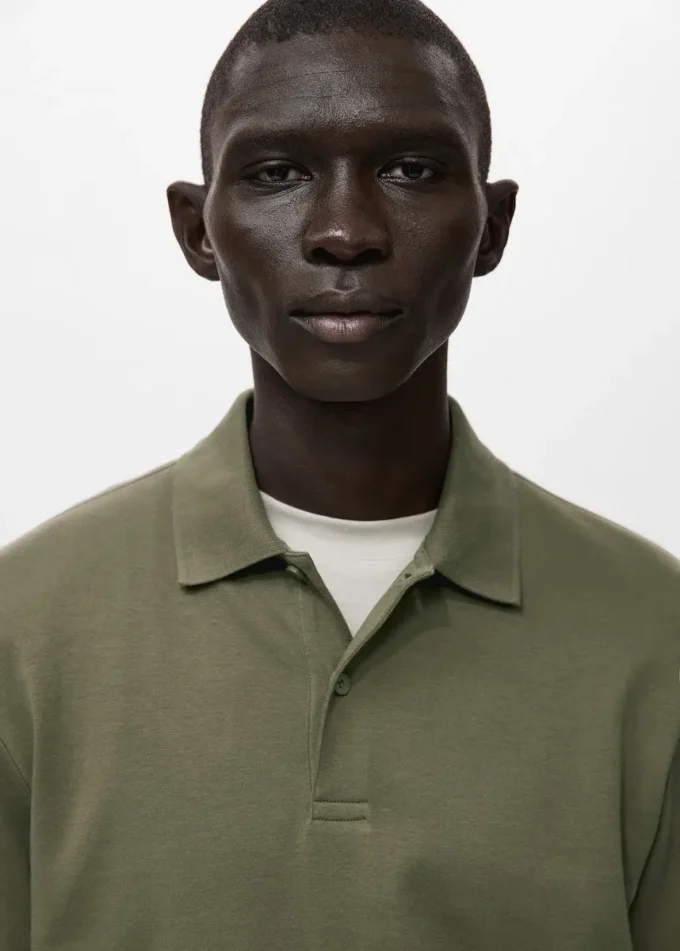 Polo svetr s pravidelným střihem Polo svetr s pravidelným střihem