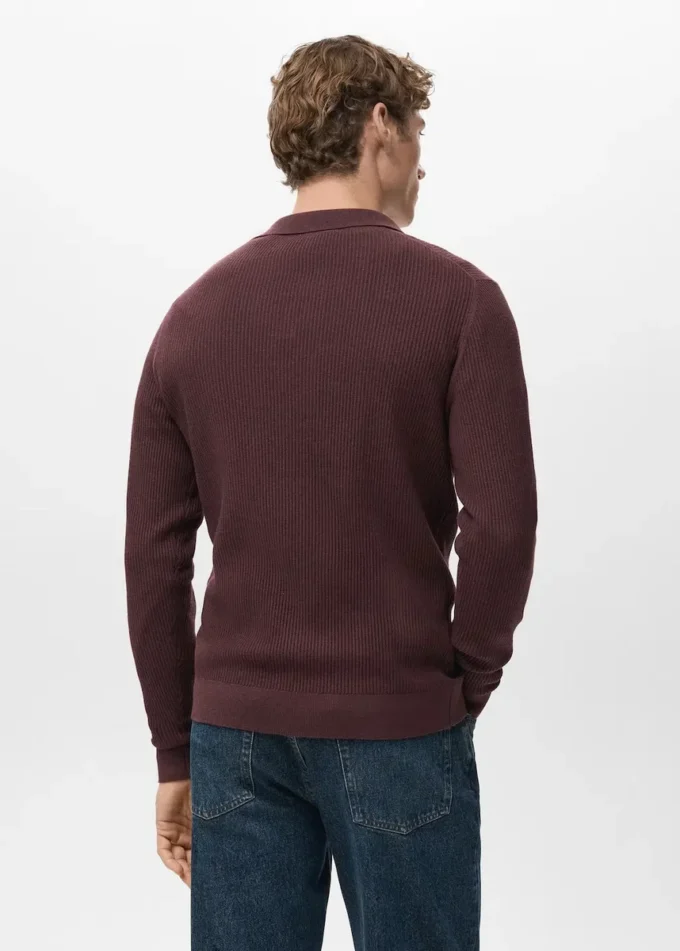 Polo svetr z bavlněné směsi Polo svetr z bavlněné směsi