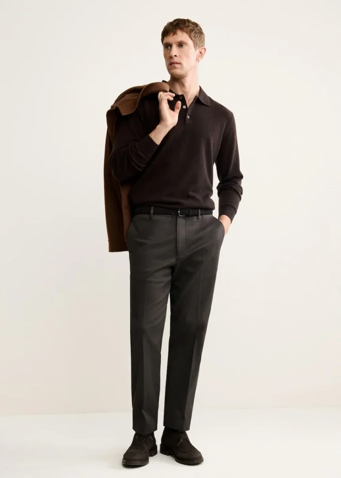 Polo svetr ze 100% kašmíru Polo svetr ze 100% kašmíru