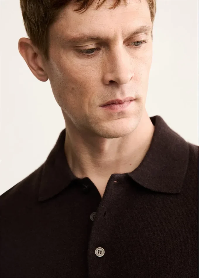 Polo svetr ze 100% kašmíru Polo svetr ze 100% kašmíru