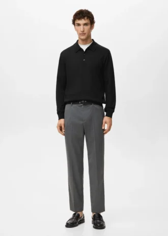 Polo svetr ze 100% merino vlny Polo svetr ze 100% merino vlny