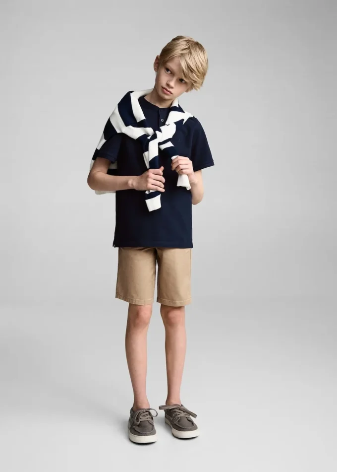 Polo tričko s límečkem Mao