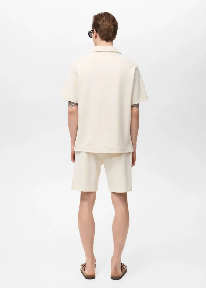 Polo tričko s pravidelným střihem a texturou Polo tričko s pravidelným střihem a texturou