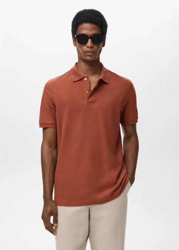 Polo tričko z bavlněného piqué se standardním střihem Polo tričko z bavlněného piqué se standardním střihem
