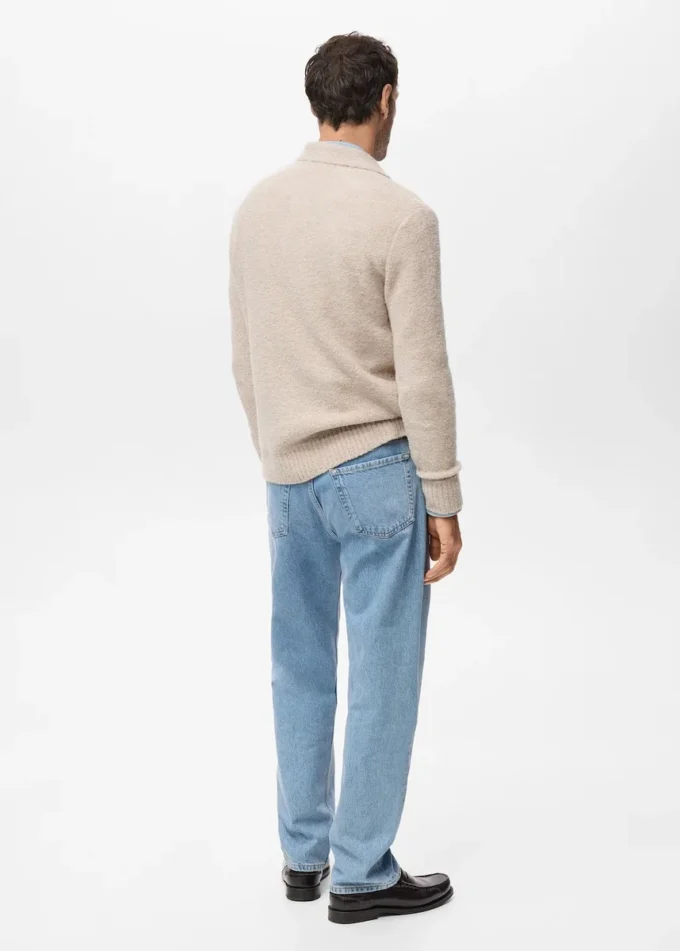 Polo tričko z mini bouclé úpletu Polo tričko z mini bouclé úpletu