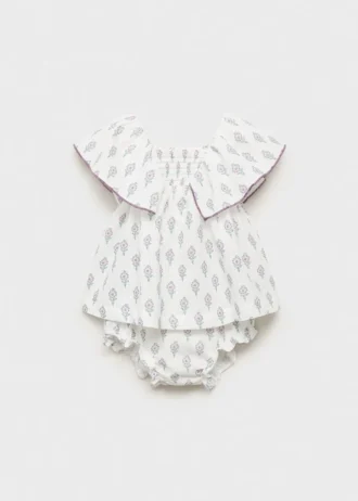 Potisknuté šaty a plenkové kalhotky Potisknuté šaty a plenkové kalhotky