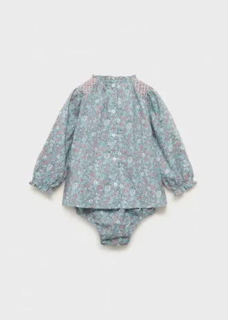 Potisknuté šaty a plenkové kalhotky Potisknuté šaty a plenkové kalhotky