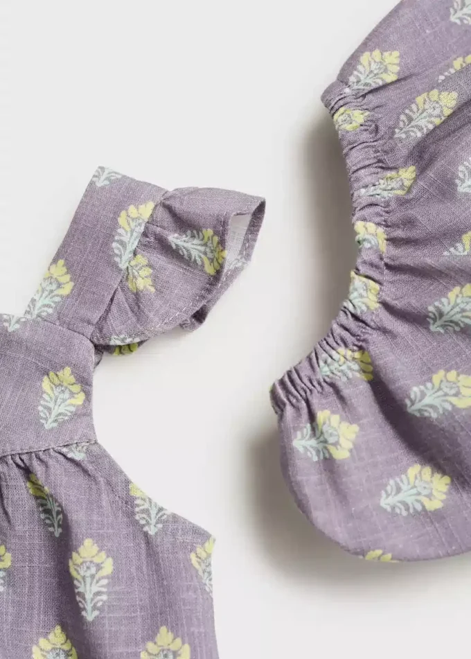 Potisknuté šaty a plenkové kalhotky Potisknuté šaty a plenkové kalhotky