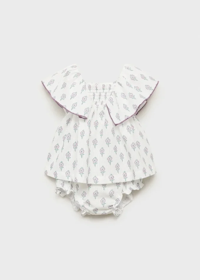 Potisknuté šaty a plenkové kalhotky Potisknuté šaty a plenkové kalhotky