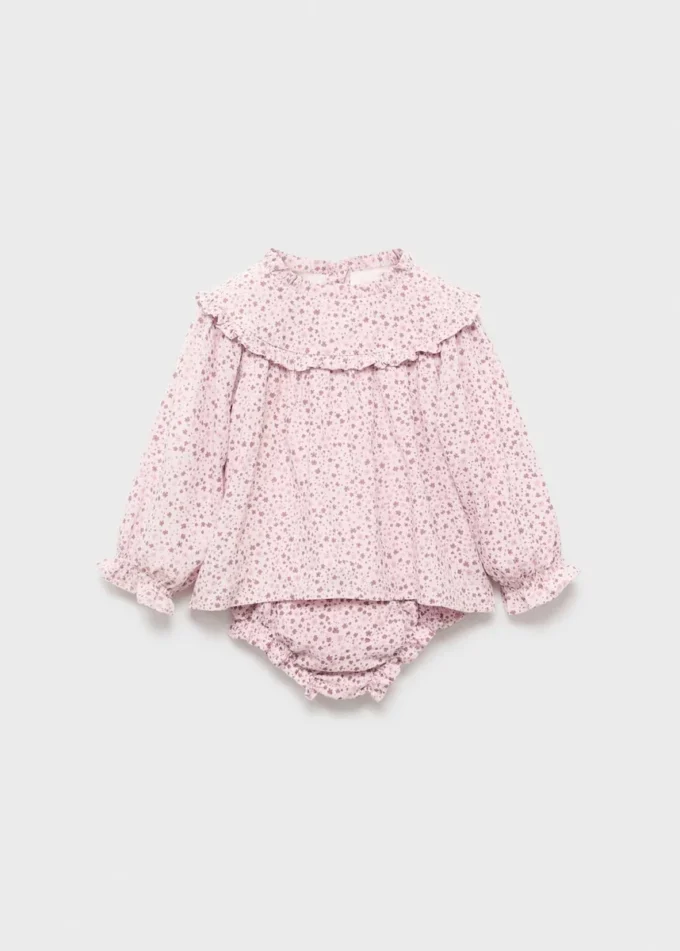 Potisknuté šaty a plenkové kalhotky Potisknuté šaty a plenkové kalhotky