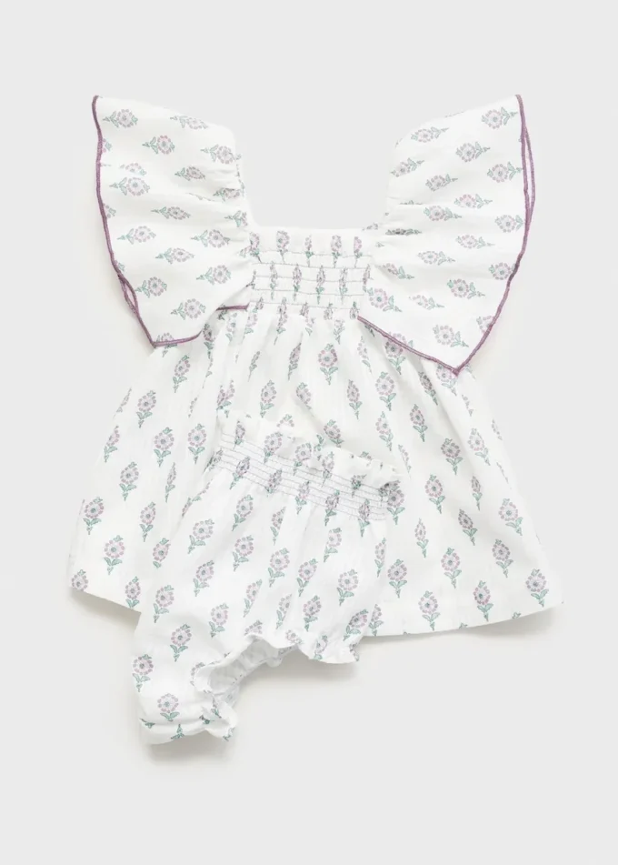 Potisknuté šaty a plenkové kalhotky Potisknuté šaty a plenkové kalhotky