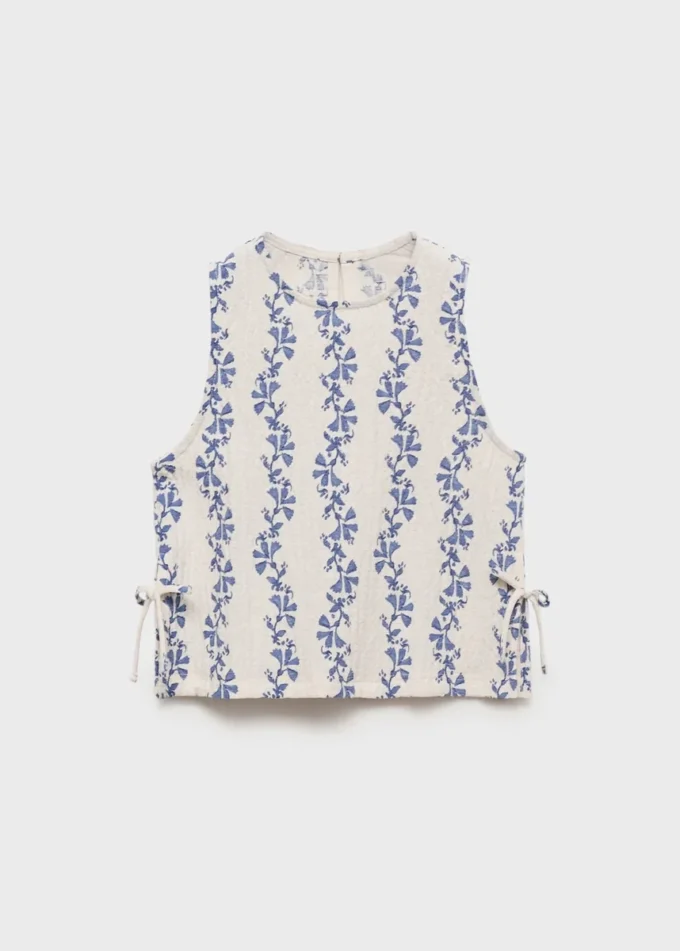 Potisknutá halenka s mašlí Potisknutá halenka s mašlí