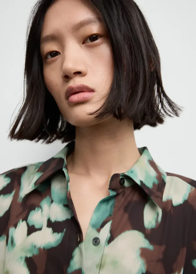 Potiskované šaty s páskem Potiskované šaty s páskem