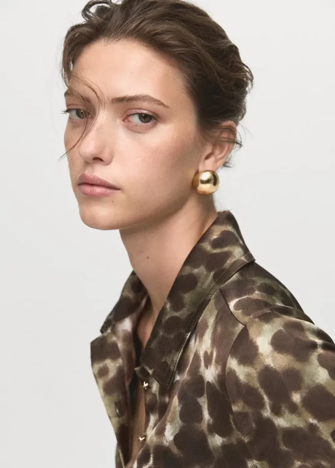 Potiskované šaty s páskem Potiskované šaty s páskem