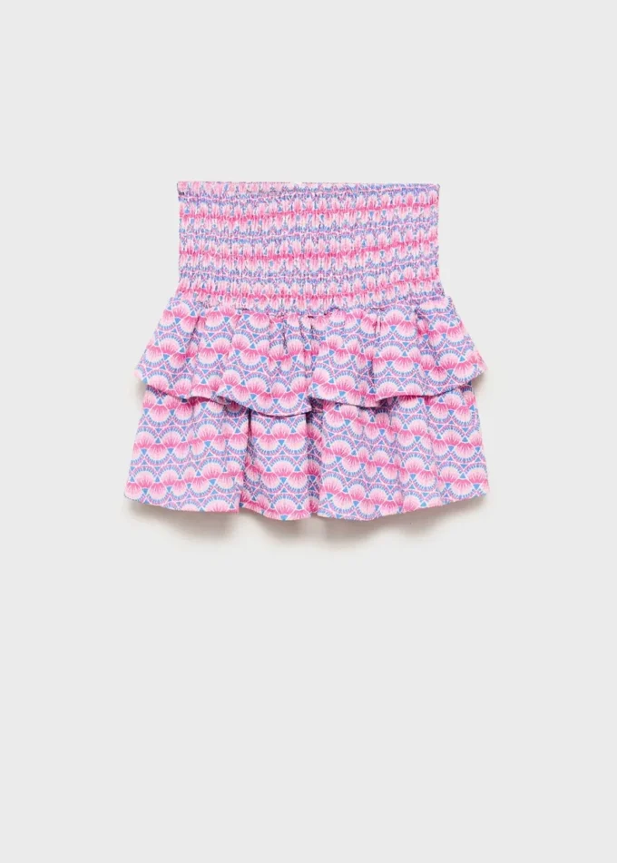 Potiskovaná sukně s volánky Potiskovaná sukně s volánky