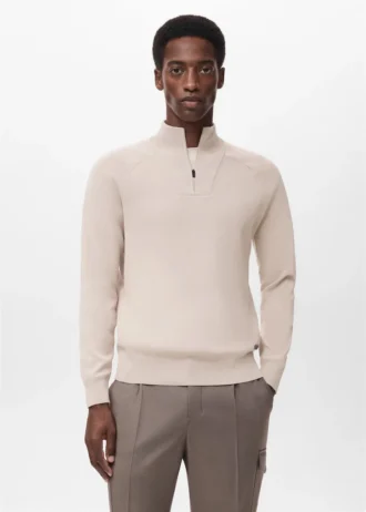 Prodyšný svetr se zipem