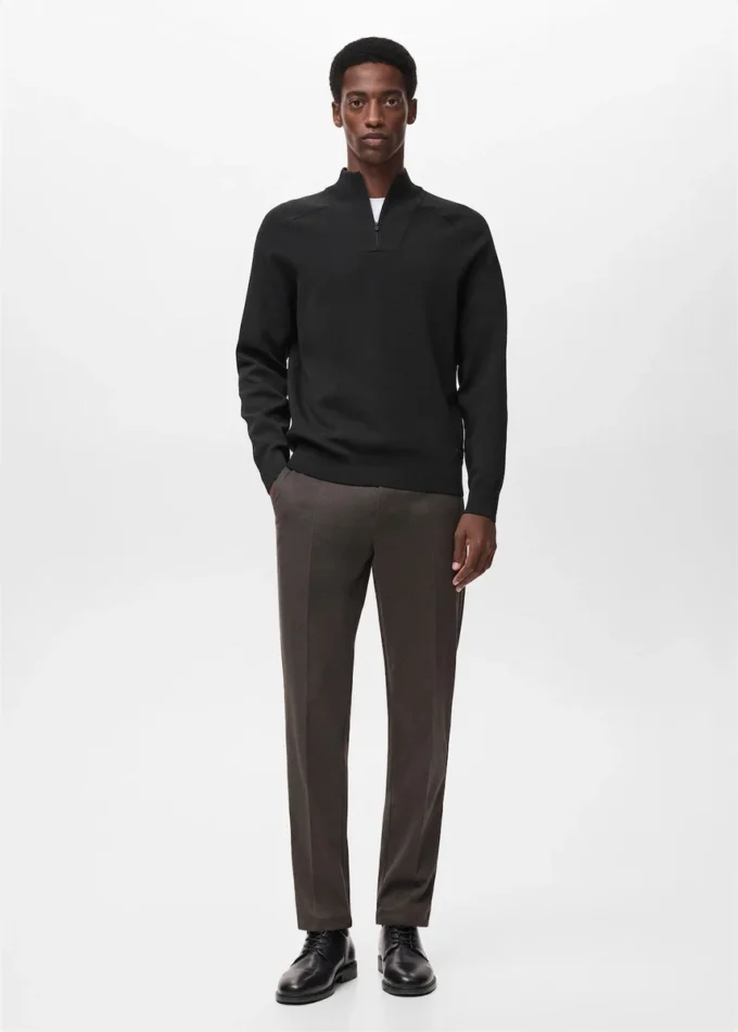 Prodyšný svetr se zipem