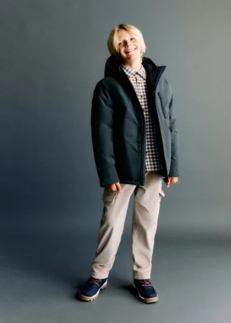 Prošívaná bunda s kapsami