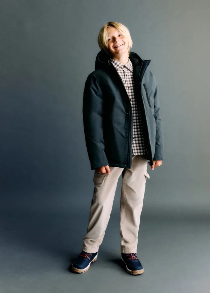 Prošívaná bunda s kapsami