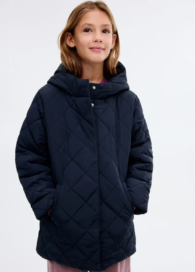 Prošívaná bunda s kosočtvercovým vzorem Prošívaná bunda s kosočtvercovým vzorem